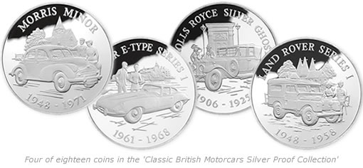Classic-British-Motorcars-Silver-Proof-Coin-Collection