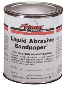 Liquid sandpaper