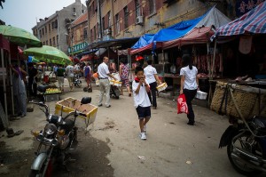 Market street in Qingdao
