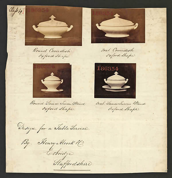 186354 - Henry Alcock & Co - 28 April 1865 - Table Service