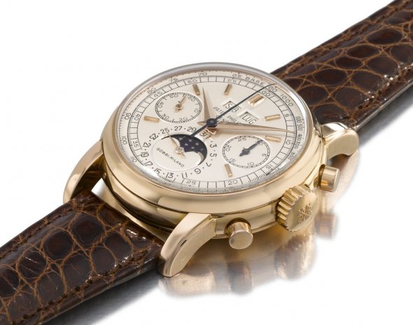 9 This Patek Philippe pink gold, perpetual calendar chronograph wristwatch sold for $2.28 million at Christie's in May 2007.