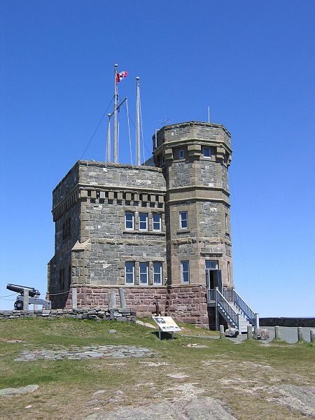 Cabot Tower in St. John's, Newfoundland.