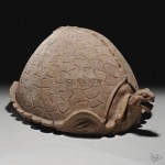 HAN-DYNASTY-A-RARE-LARGE-PAINTED-POTTERY-FIGURE-OF-A-TORTOISE