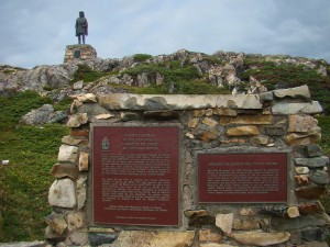 Monument at Cape Bonavista, Newfoundland.