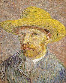 Self-Portrait with Straw Hat, Paris, Winter 