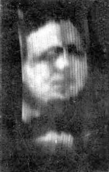 The first known photograph of a moving image produced by Baird's "televisor", circa 1926 (The subject is Baird's business partner Oliver Hutchinson)