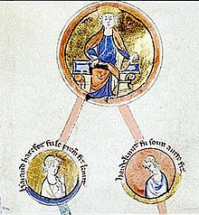 Cnut, king of England, Denmark, and Norway, and his sons Harald Harefoot and Harthacnut