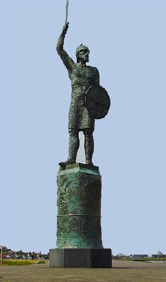Statue of Brithnoth at Maldon