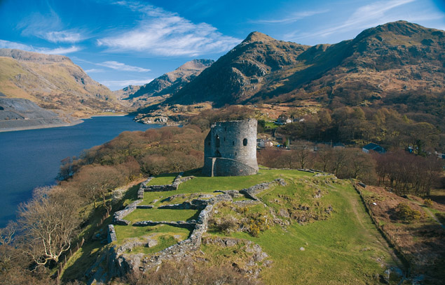 Dolbadarn Castle on e of the strongholds of the Welsh Princes